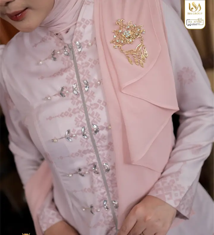 Detail payet mute dan lace cantili pada Mom Style 1
